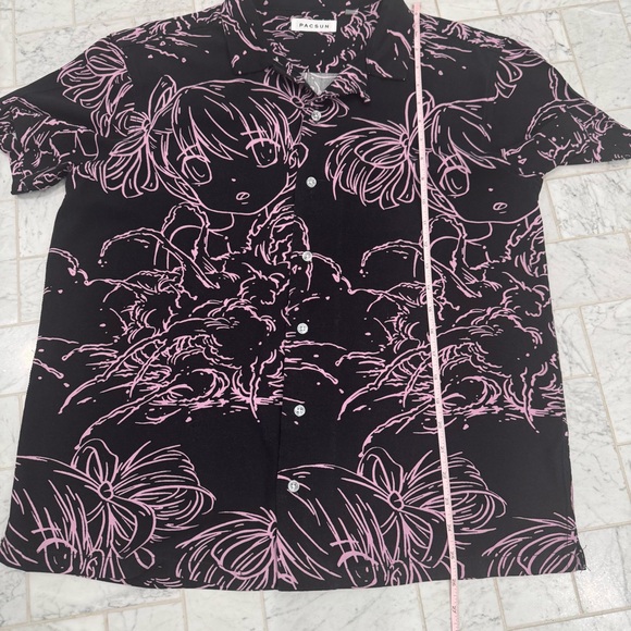 PACSUN Anime Lines Camp Shirt - Picture 9 of 13